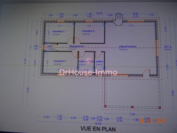 Terrain à vendre de 1 107 m²