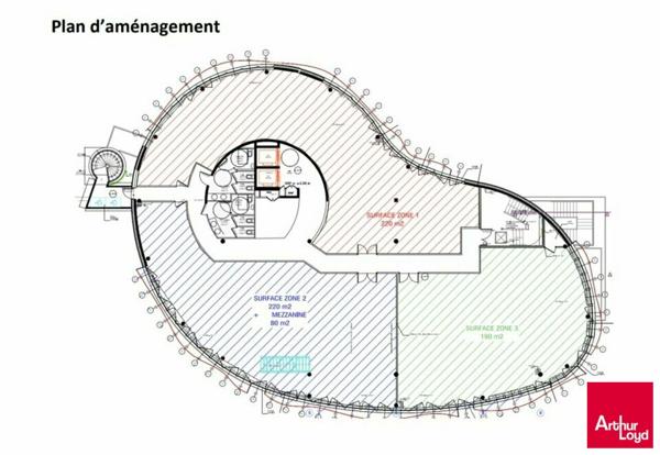 LOCATION PLATEAUX DE BUREAU 895m² LE MANS GARE TGV