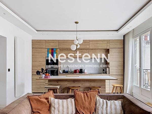 Paris 17e - Batignolles - Rue Nollet ? Superbe 3 pièces de 59,81 m² refait à neuf avec balcon filant et aucun travaux