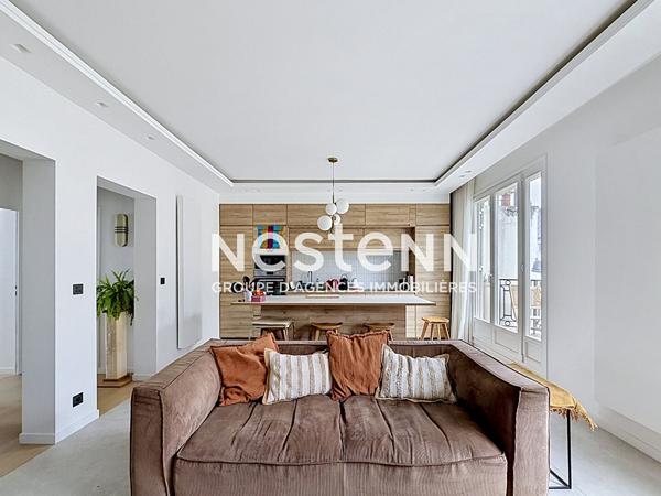 Paris 17e - Batignolles - Rue Nollet ? Superbe 3 pièces de 59,81 m² refait à neuf avec balcon filant et aucun travaux