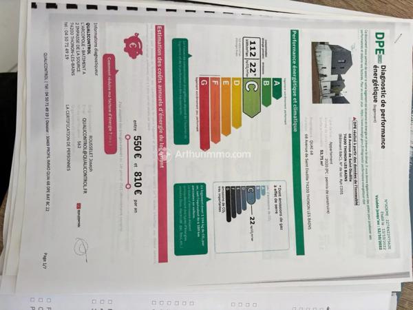 Vente Appartement 2 pièces 53 m2 à Thonon-les-Bains