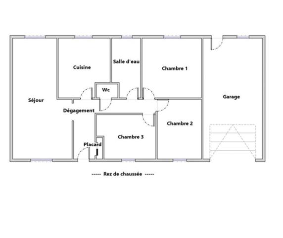 Sarry - maison indépendante de plain pied  4 pièces - 3 chambres - 88 m2