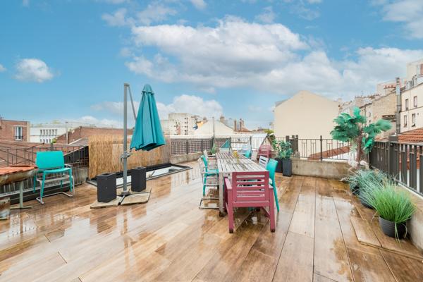 93300 Aubervilliers - Loft 131.3 m² - 3 chambres - Terrasse 55 m²