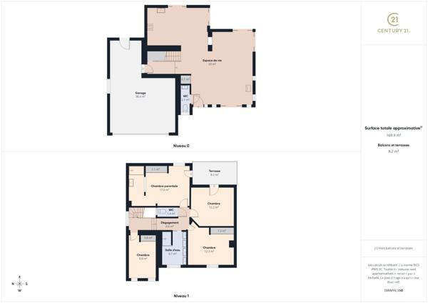 Maison à vendre  6 pièces - 135 m 2   MARLY  - 57