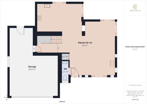 Maison à vendre  6 pièces - 135 m 2   MARLY  - 57
