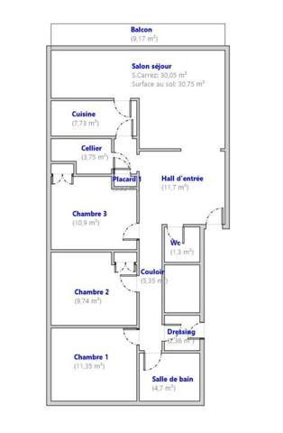 Appartement à vendre 5 pièces 100 m² Moûtiers