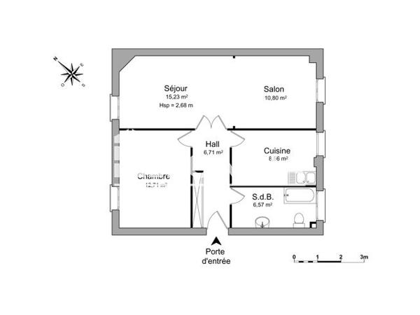 Location Appartement 2 pièces 60.6 m² - 1-3 AVENUE BERTHELOT Draveil 91210