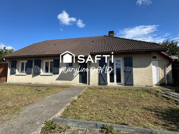 Maison de plain-pied de 100m² avec jardin