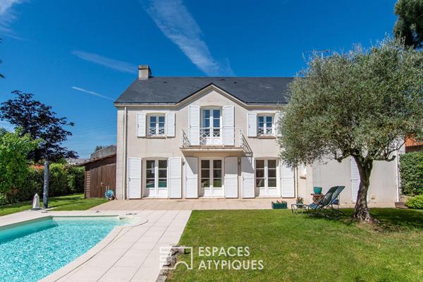 Maison familiale avec jardin et piscine