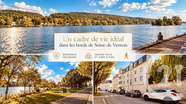 Appartement à vendre  4 pièces - 87,86 m 2   VERNON  - 27