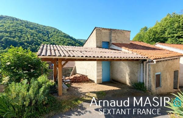 GRANGE A AMENAGER, ABRI VOITURE, JARDINET DANS HAMEAU PRISE