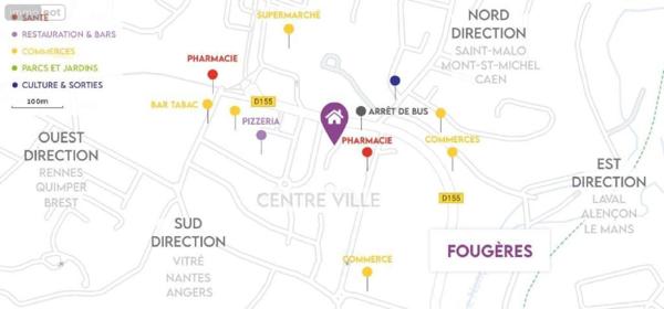 Appartement à vendre à Fougères en Ille-et-Vilaine (35300), ref : 1292