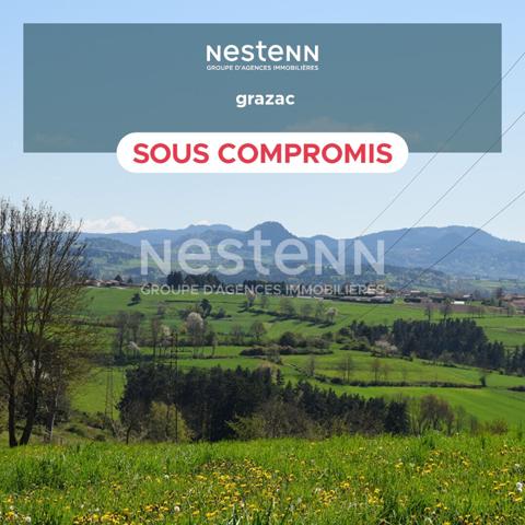 OFF MARKET SOUS COMPROMSIS GRAZAC Terrain constructible de 2600 m2 environ avec vue sur les sucs
