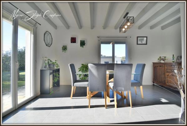 Maison Landaise à vendre 6 pièces de 155 m² MAGESCQ (40) avec piscine  et photovoltaïques.