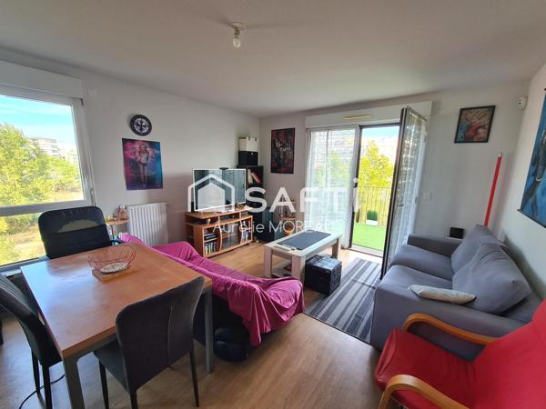 Appartement T2 balcon + place parking sécurisée