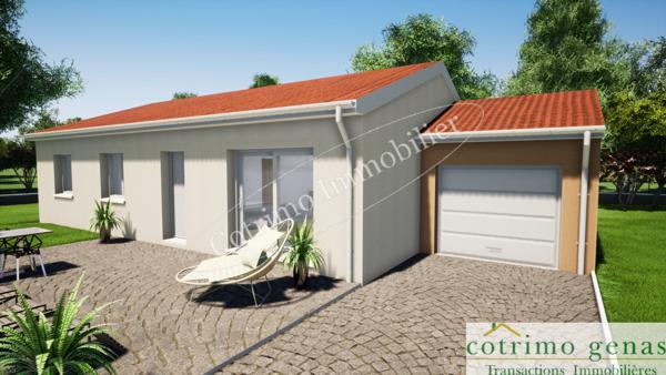 Chassieu Maison 90m² 3Chbres Terrain 412m²