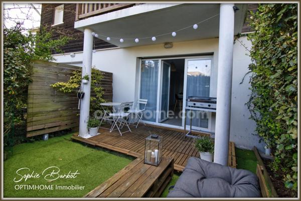 EXCLUSIVITE - Biganos Lac Vert - Appartement studio avec jardinet et parking à vendre avec locataire en place