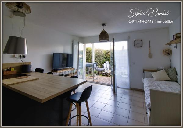 EXCLUSIVITE - Biganos Lac Vert - Appartement studio avec jardinet et parking à vendre avec locataire en place