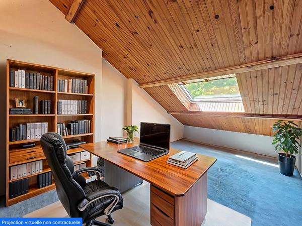 À Vendre_Maison semi mitoyenne 165m² Vandoeuvre les Nancy_Quartier Haut de Penoy_4 Chambres_espaces bureaux pièces de vie_terrasse_jardin_sous sol complet_garage_buanderie_atelier