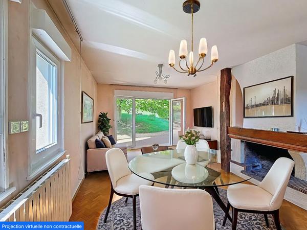 À Vendre_Maison semi mitoyenne 165m² Vandoeuvre les Nancy_Quartier Haut de Penoy_4 Chambres_espaces bureaux pièces de vie_terrasse_jardin_sous sol complet_garage_buanderie_atelier