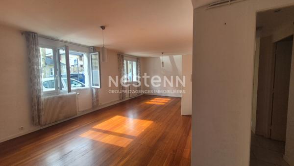 Landerneau centre  - Appartement T3 lumineux en RDC - 67 m² avec cave, proche gare et commerces