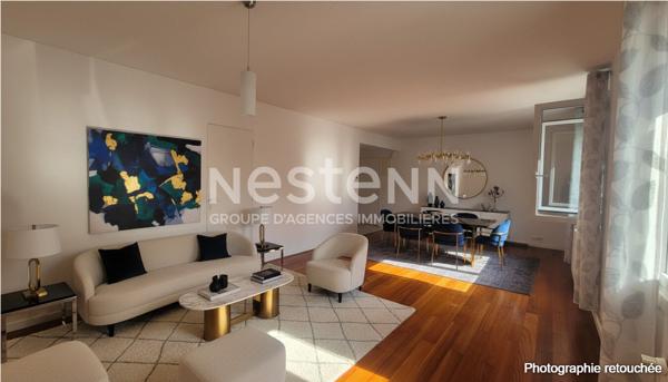 Landerneau centre  - Appartement T3 lumineux en RDC - 67 m² avec cave, proche gare et commerces