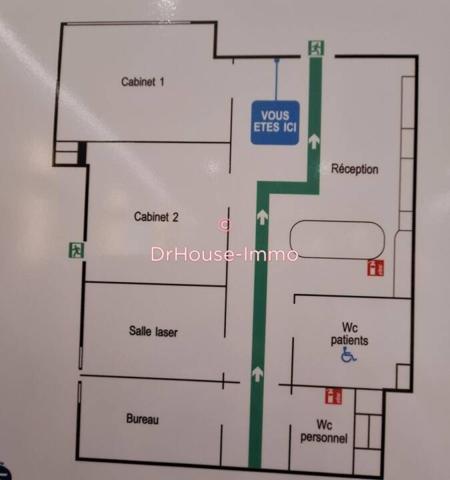 Bureau à vendre 4 pièces de 75 m²