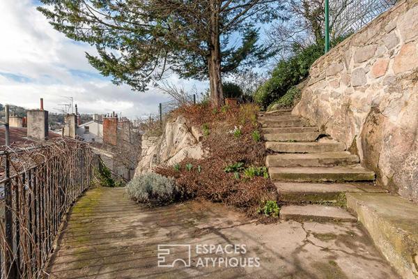 Appartement familial de caractère avec vue Saône et jardin commun