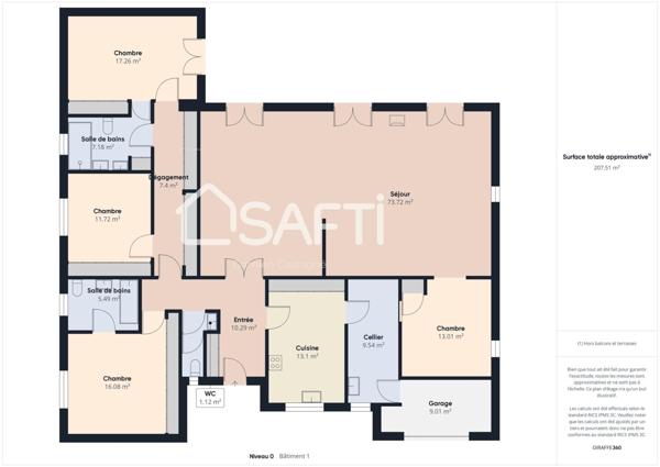 Maison 4 chambres piscine garage