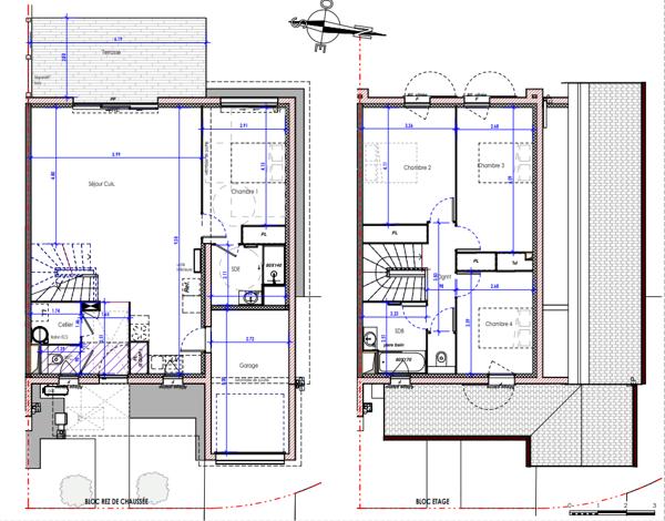 Maison mitoyenne T5 avec jardin et garage
