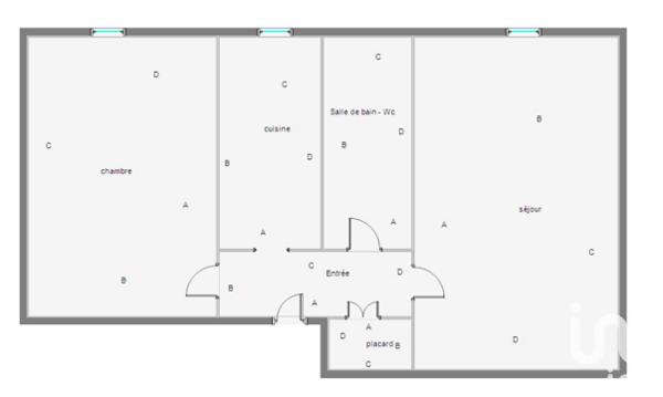 Appartement à vendre 2 pièces 39 m² Reims