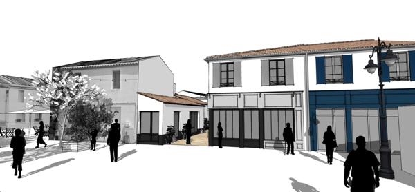 Dpt Charente Maritime (17), à vendre DOLUS D'OLERON Emplacement N°1 Local commercial Neuf de 141,20m²