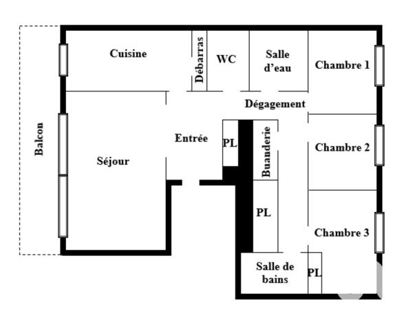 Appartement à vendre 4 pièces 81 m² Fontenay-aux-Roses