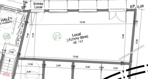 Location Local commercial 1 pièce 70 m² - Vienne 38200