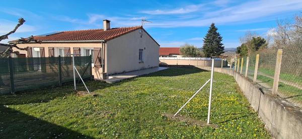 Maison plain pied avec garage, jardin, 2 chambres