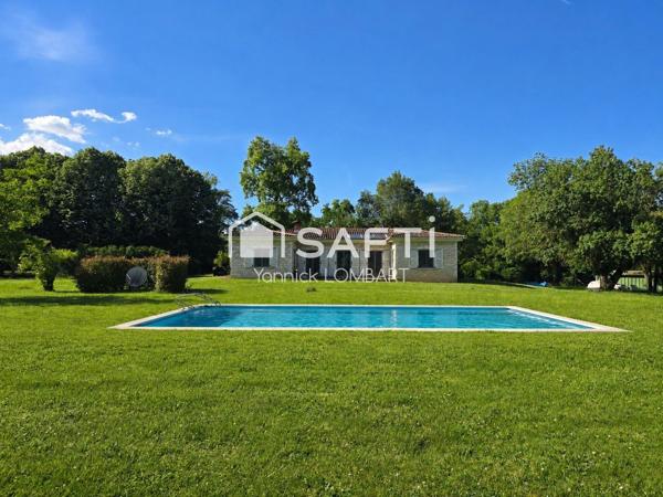 Parcelle divisible de 2 hectares (7 lots) avec propriété de caractère en pierre à 10 minutes d'Albi
