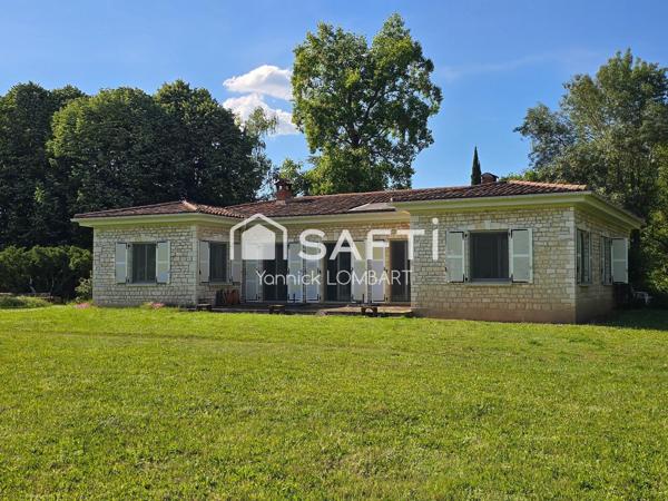 Parcelle divisible de 2 hectares (7 lots) avec propriété de caractère en pierre à 10 minutes d'Albi