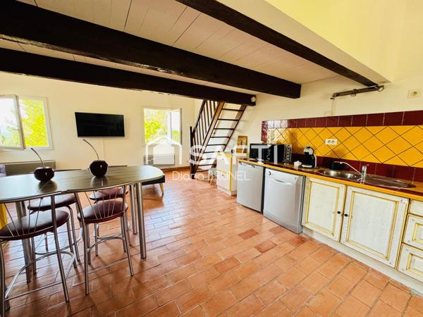 Villa avec piscine, T2 indépendant, garage