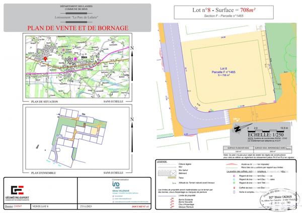 Terrain à vendre 708 m² Hinx