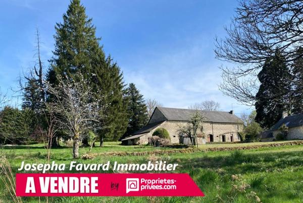 Grange de 192 m² à rénover avec  terrain 14 260 m²  à Treignac