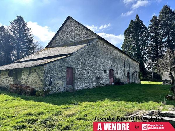Grange de 192 m² à rénover avec  terrain 14 260 m²  à Treignac