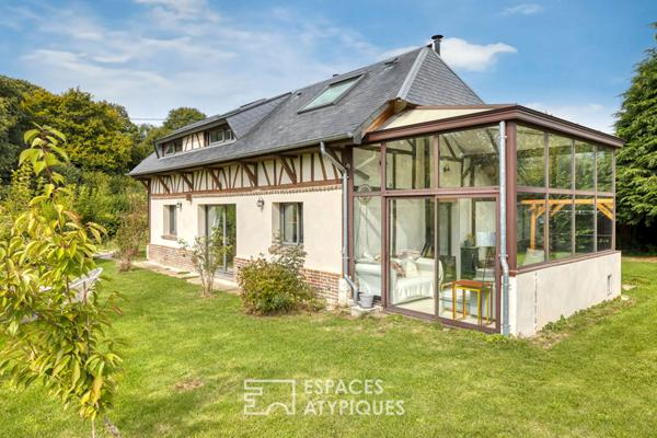 Maison restaurée par un architecte dans la campagne normande