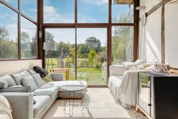 Maison restaurée par un architecte dans la campagne normande