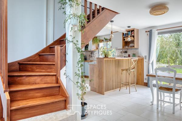 Maison restaurée par un architecte dans la campagne normande