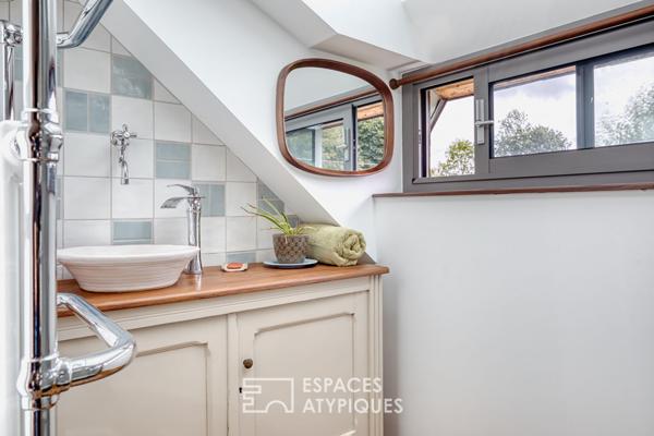 Maison restaurée par un architecte dans la campagne normande