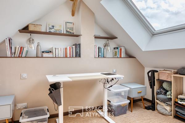 Maison restaurée par un architecte dans la campagne normande