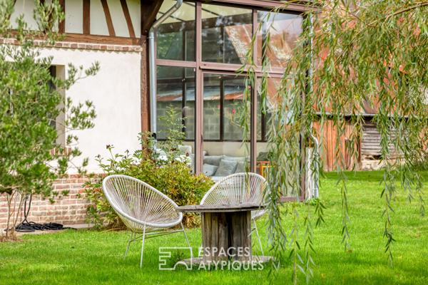 Maison restaurée par un architecte dans la campagne normande
