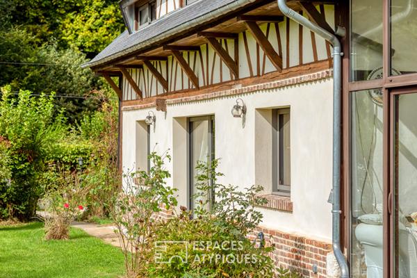 Maison restaurée par un architecte dans la campagne normande