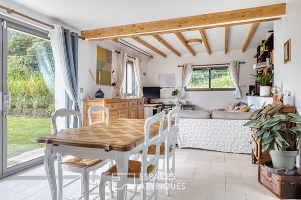 Maison restaurée par un architecte dans la campagne normande