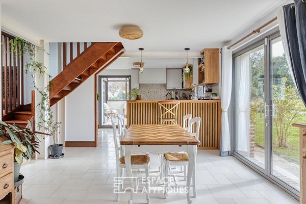Maison restaurée par un architecte dans la campagne normande